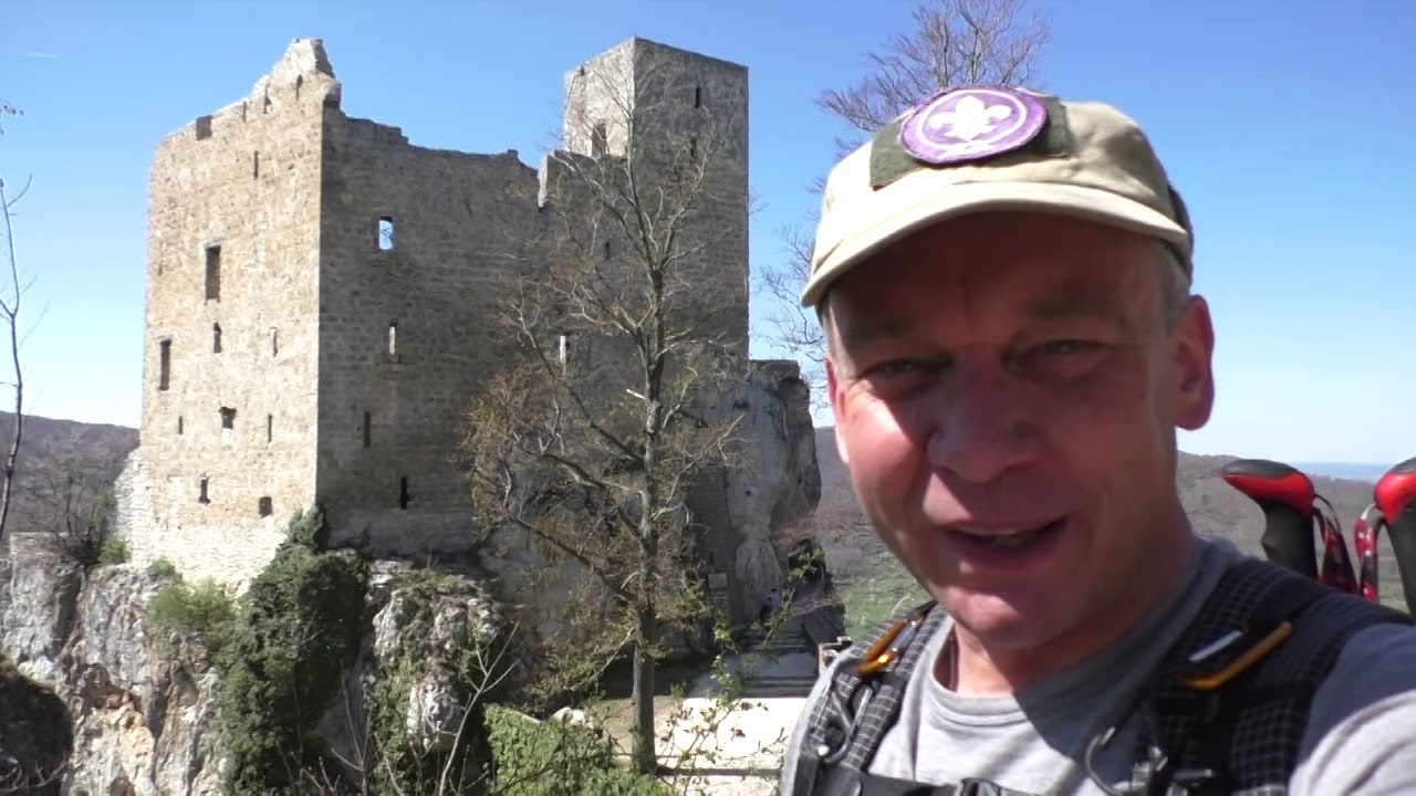 Ostertour zur Burg Reußenstein und zur Schertelshöhle mit Waldübernachtung im Tipizelt. Teil1