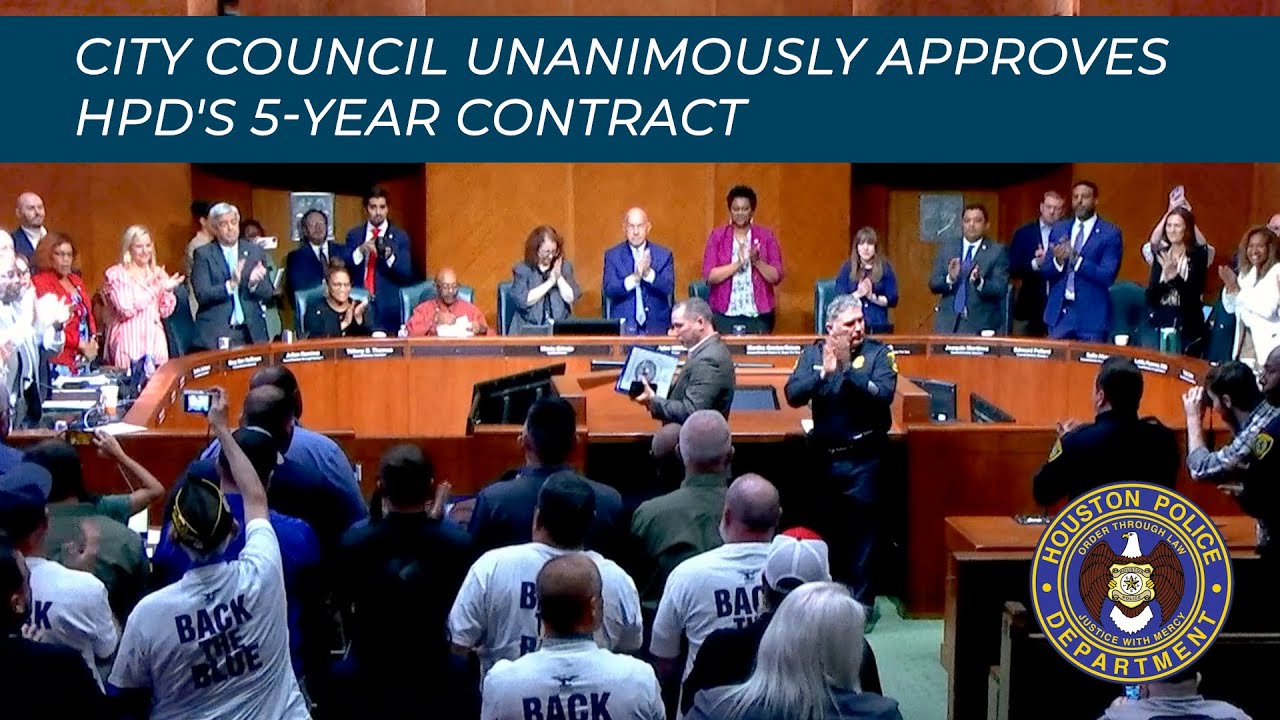 HPD's 5-Year Contract Approved Unanimously by City Council | Houston Police