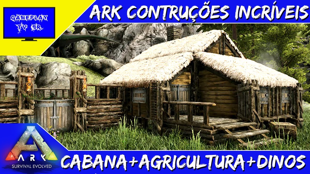 Ark como construir casas bonitas Cabana agricultura e animais pequenos