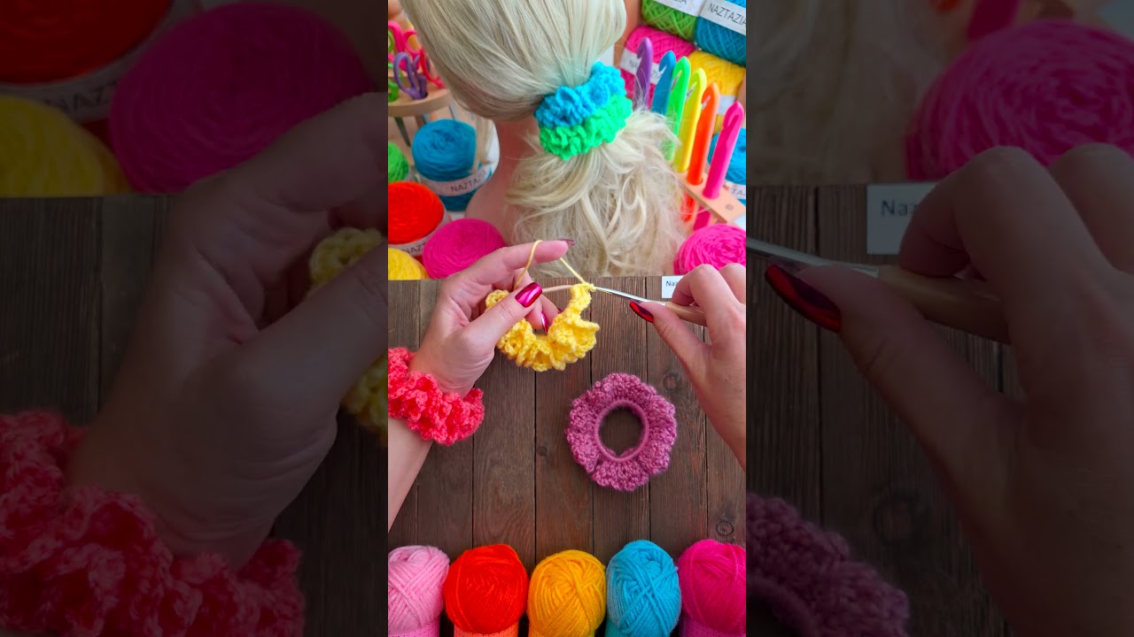Crochet Scrunchies #shorts