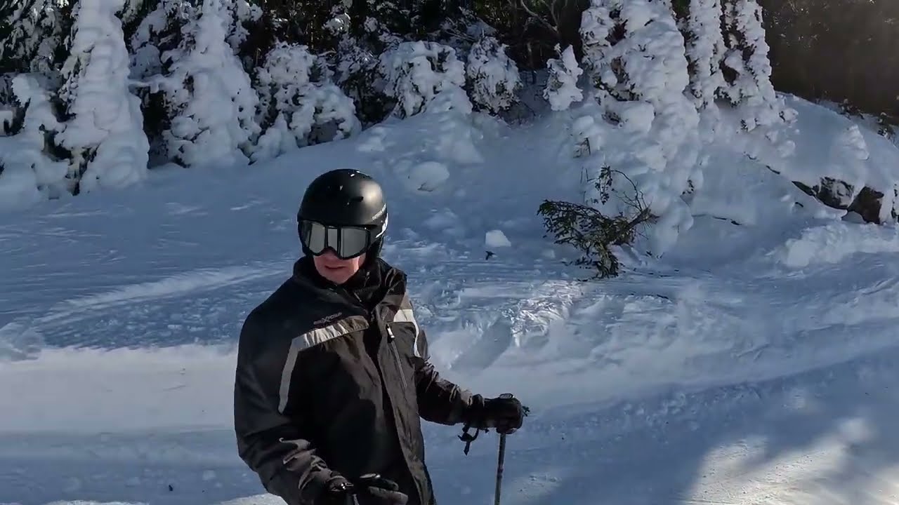 Skiing the Easy stuff with an old guy