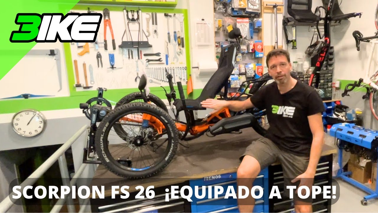 HP Velotechnik Scorpion FS 26 - Triciclo adaptado para movilidad reducida