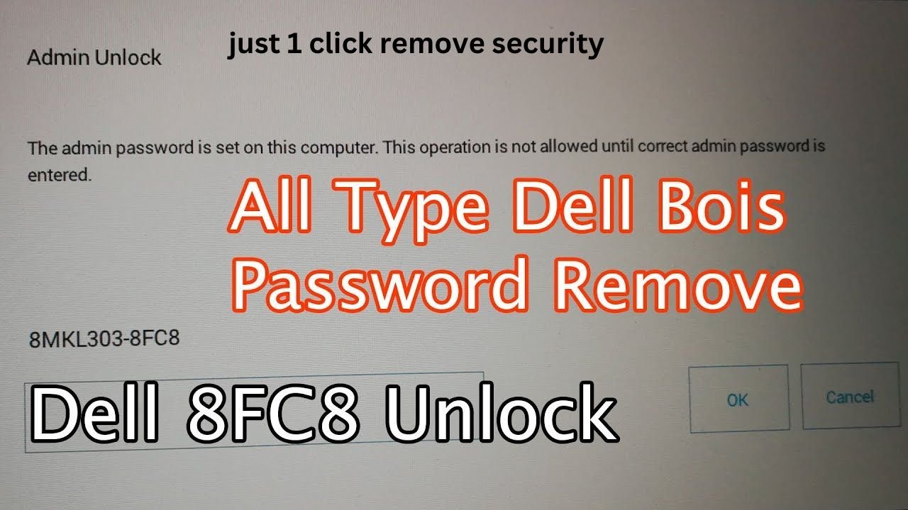 dell 7550 bios password remove 8fc8
