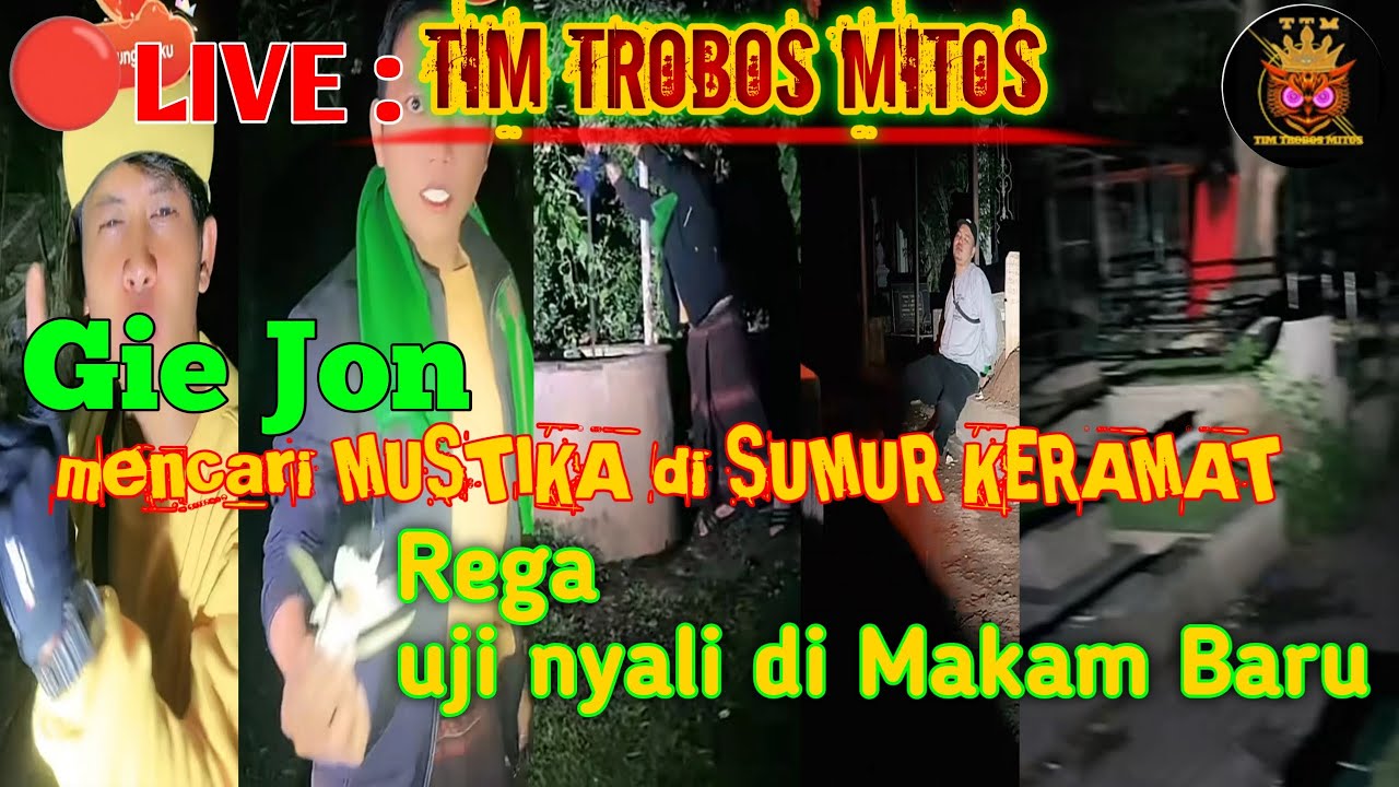 🔴GIE JON DAN MBAH DARMO MENCARI MUSTIKA DI SUMUR KERAMAT || TIM TROBOS MITOS