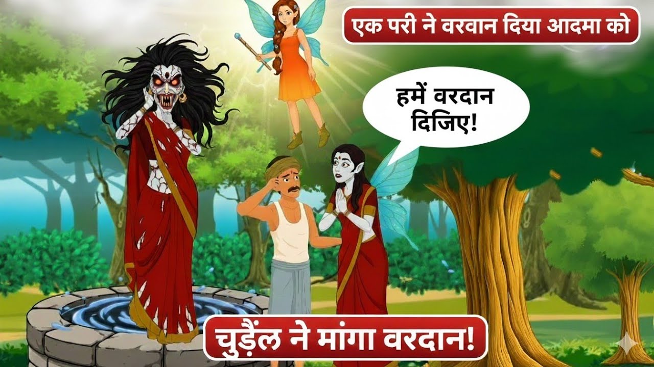 लालची चुड़ैल और भोला आदमी: परी का वरदान किसके लिए?