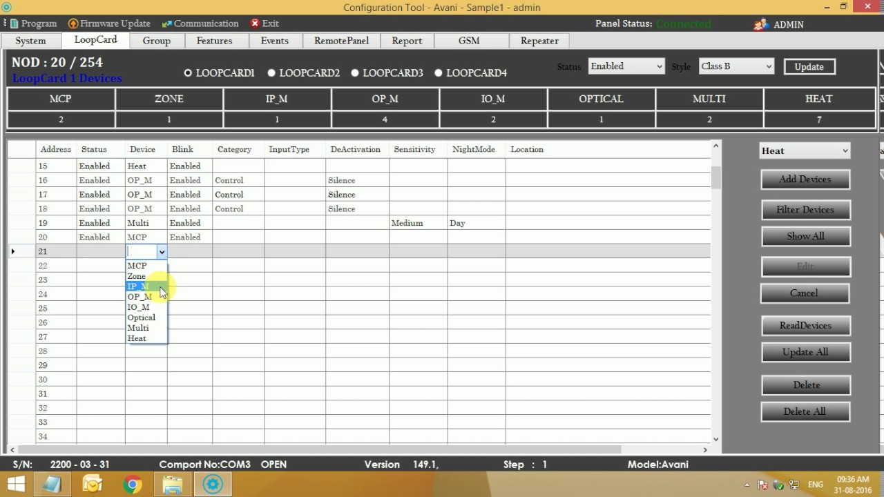 Ravel - AVANI RE-ACT How to add a devices to already configured Panel