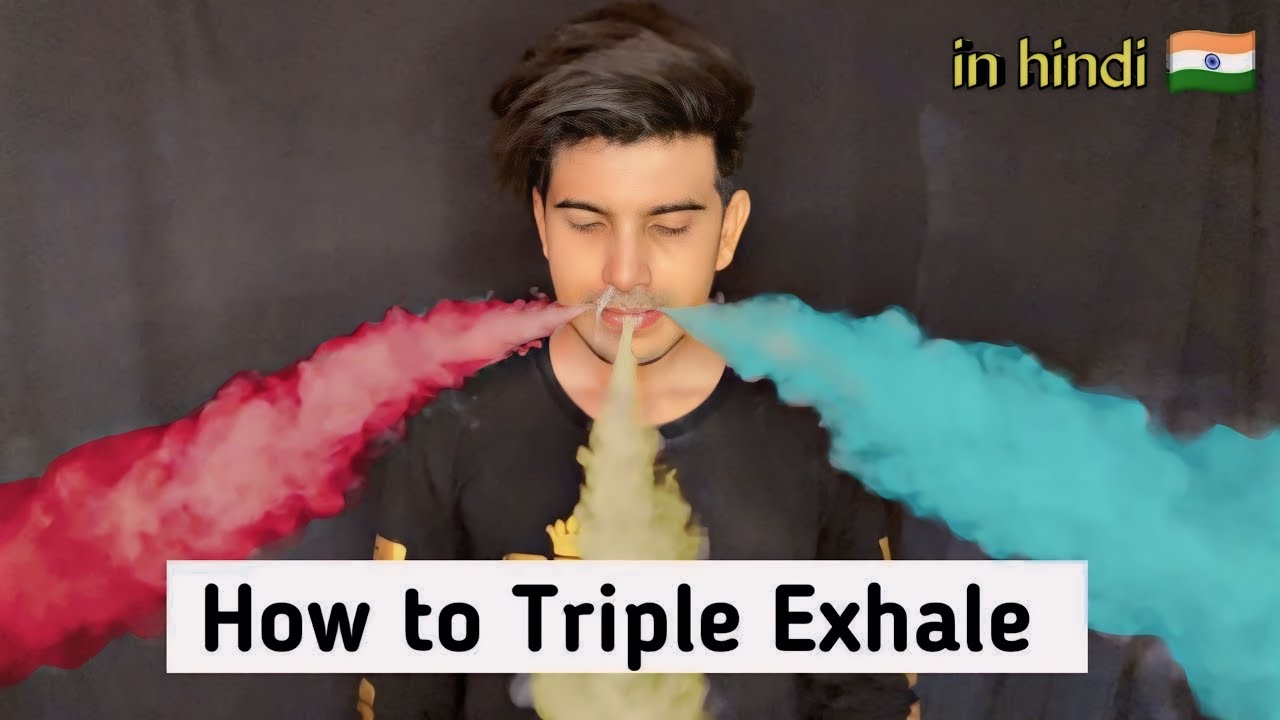 Vape Tricks Tutorial - How to Triple Exhale (in hindi ) | Triple Smoke hookah tricks | Bgod