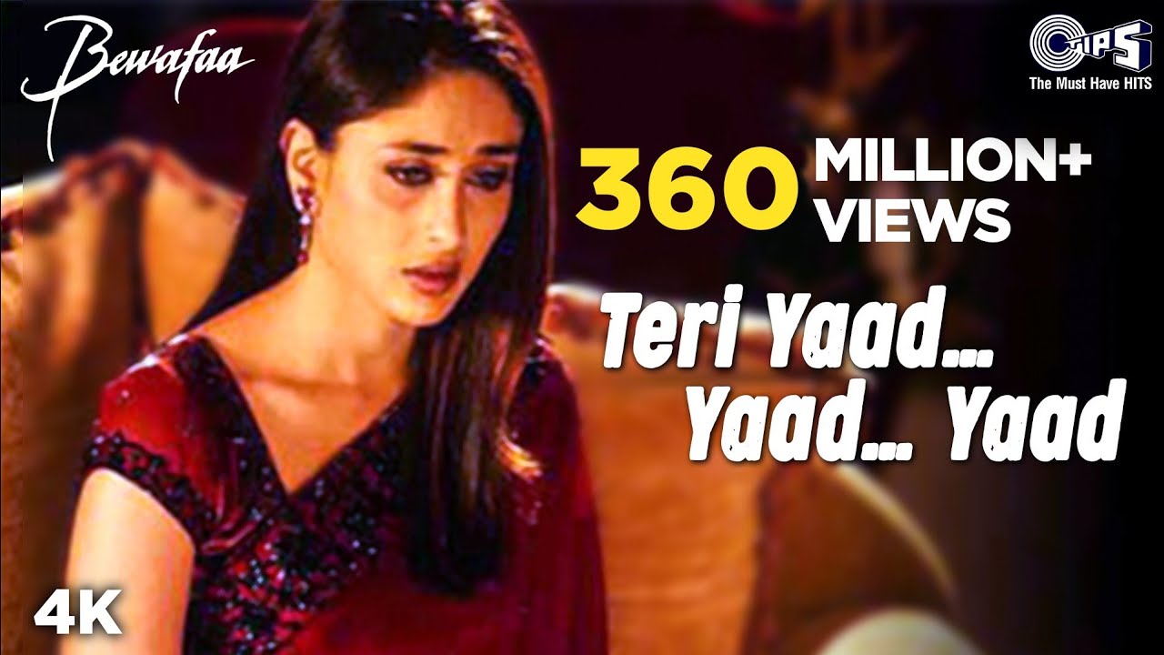 Teri Yaad Yaad Yaad | Bewafaa | Anil Kapoor | Kareena Kapoor | Ghulam Ali | Nadeem Shravan