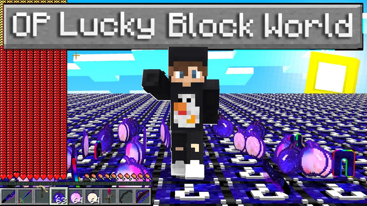 OP Lucky Block World | ماين كرافت: عالم من اقوى بلوكات حظ باللعبة😨!!(ضد 100 تنين)🐲🔥!!؟