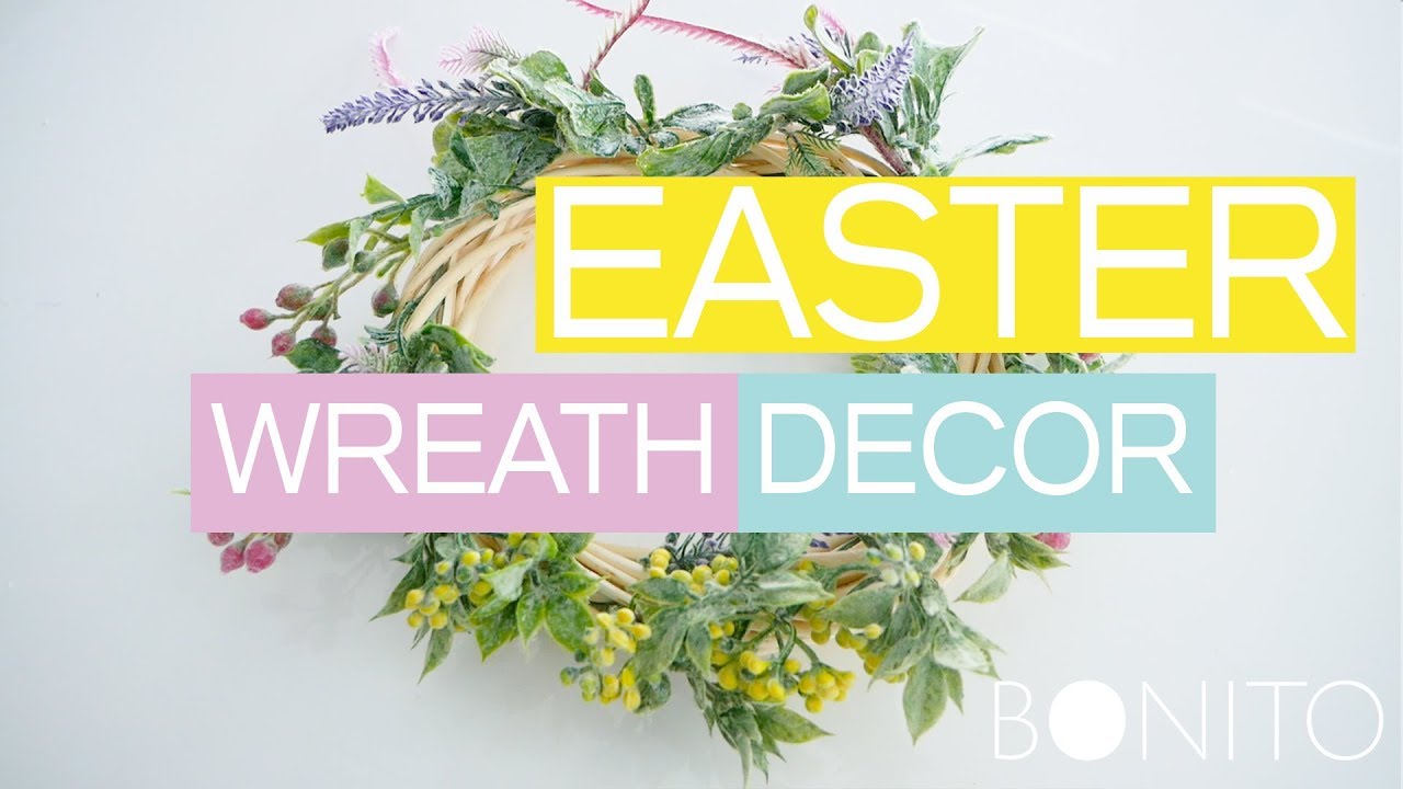 EASTER WREATH DECORATION | EASTER DOLLAR TREE