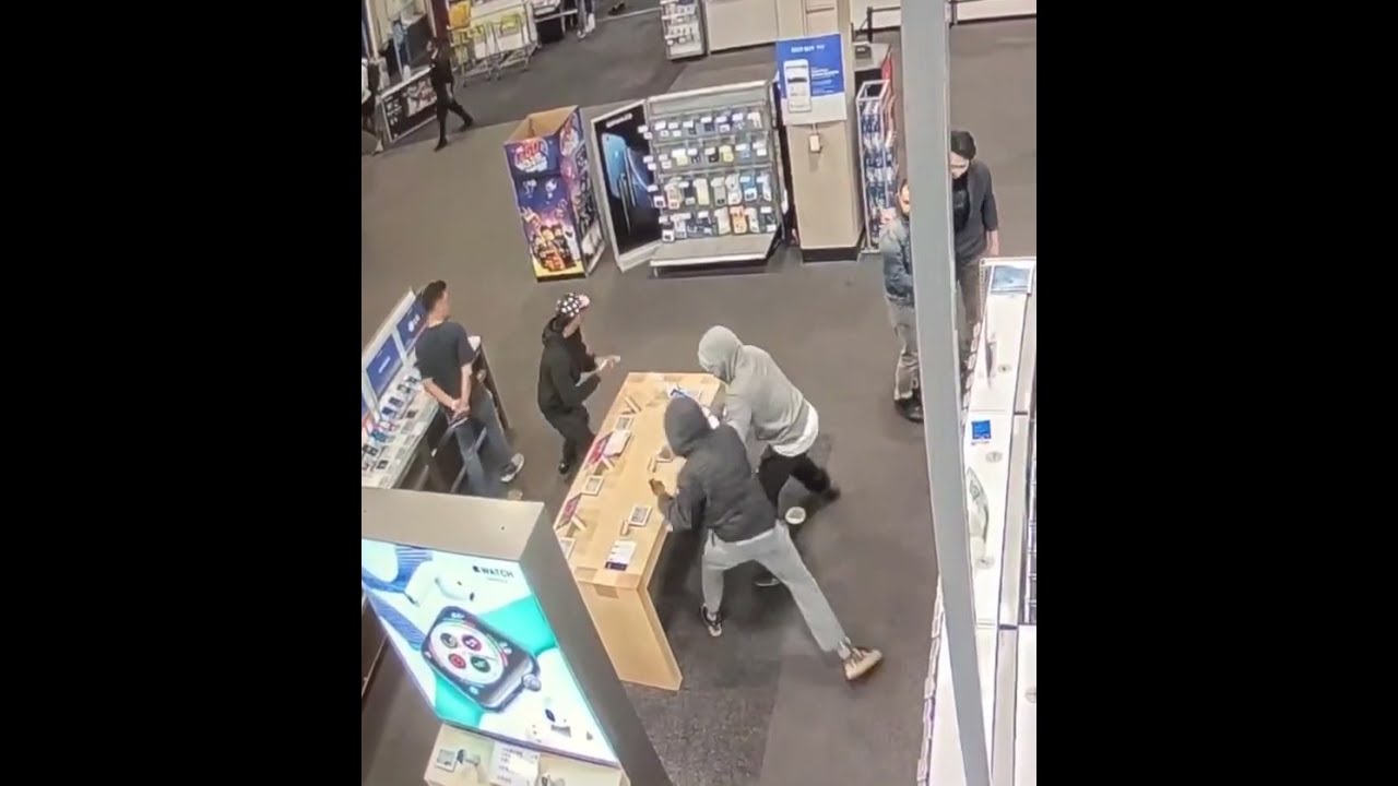 Best Buy Employees Stop Shoplifters From Stealing