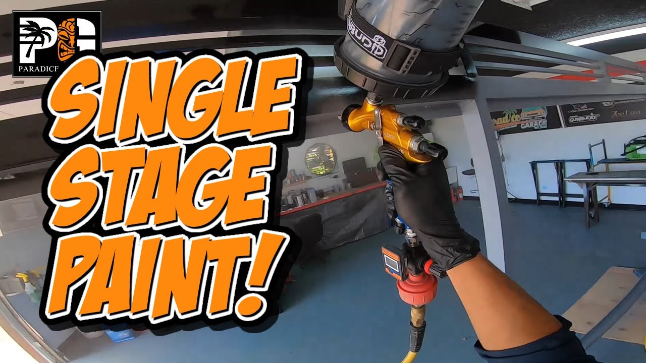 HOW TO SPRAY WET ACRYLIC ENAMEL PAINT (spray STEPS may be applied over any vehicle)