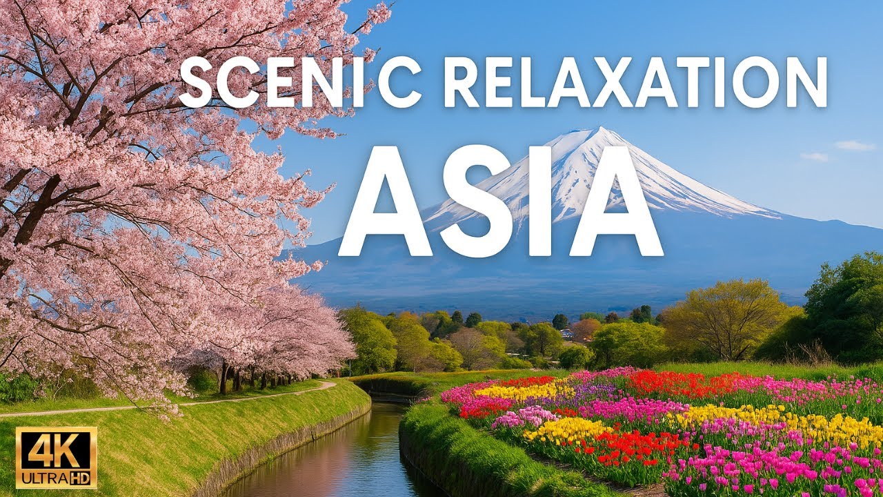 Scenic Relaxation Asia 4K | Peaceful Journey with Asian Relaxing Music