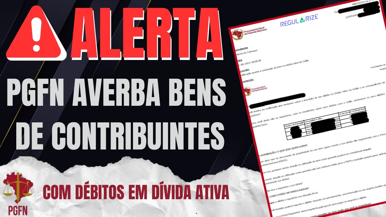 PGFN averba bens de contribuintes com d&eacute;bitos de d&iacute;vida ativa Federal! #pgfn