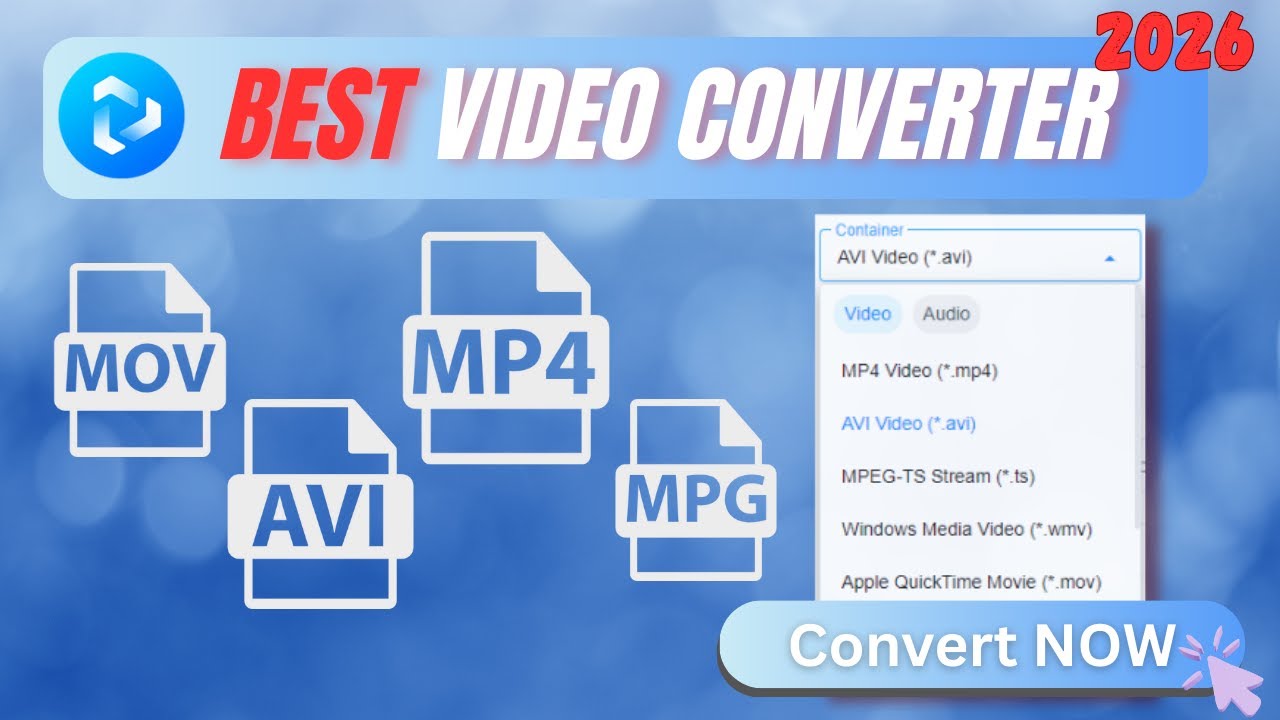 Free & Unlimited Video Format Converter 2026 | Any Video Converter