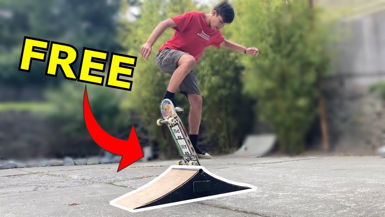 D.I.Y Skateboard Spine Ramp For FREE