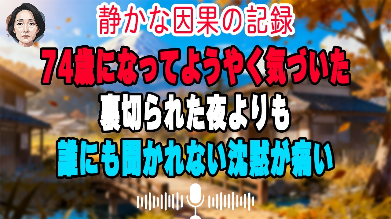 老後に気づいた静かな真実――人は何を得たかより、どう生きたかを問われる