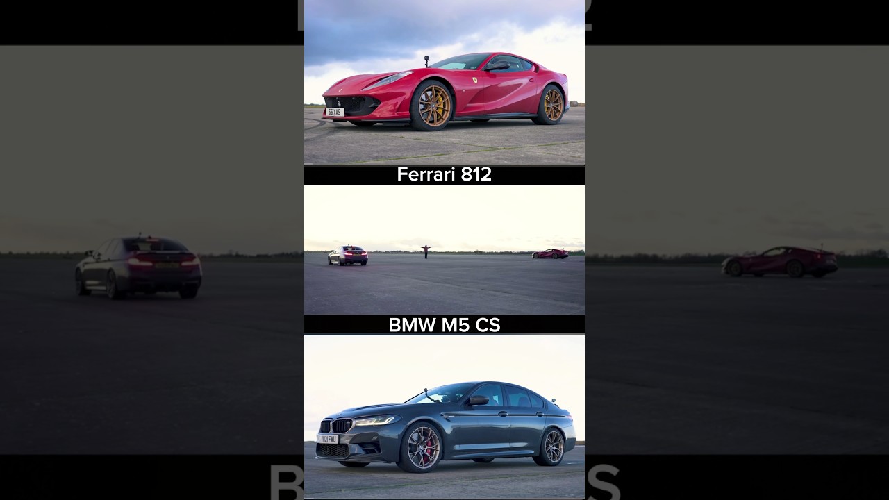 Ferrari 812 Vs BMW M5 CS #ferrari #ferrari812 #bmw #m5 #m5cs #bmwm5cs #bmwm5 #m5cs #bmwm #bmwmcars