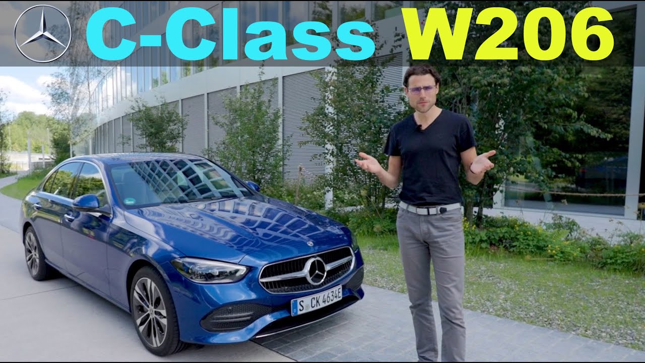 2022 Mercedes C-Class driving REVIEW - the almost EV C-Class with the new W206 PHEV range test!