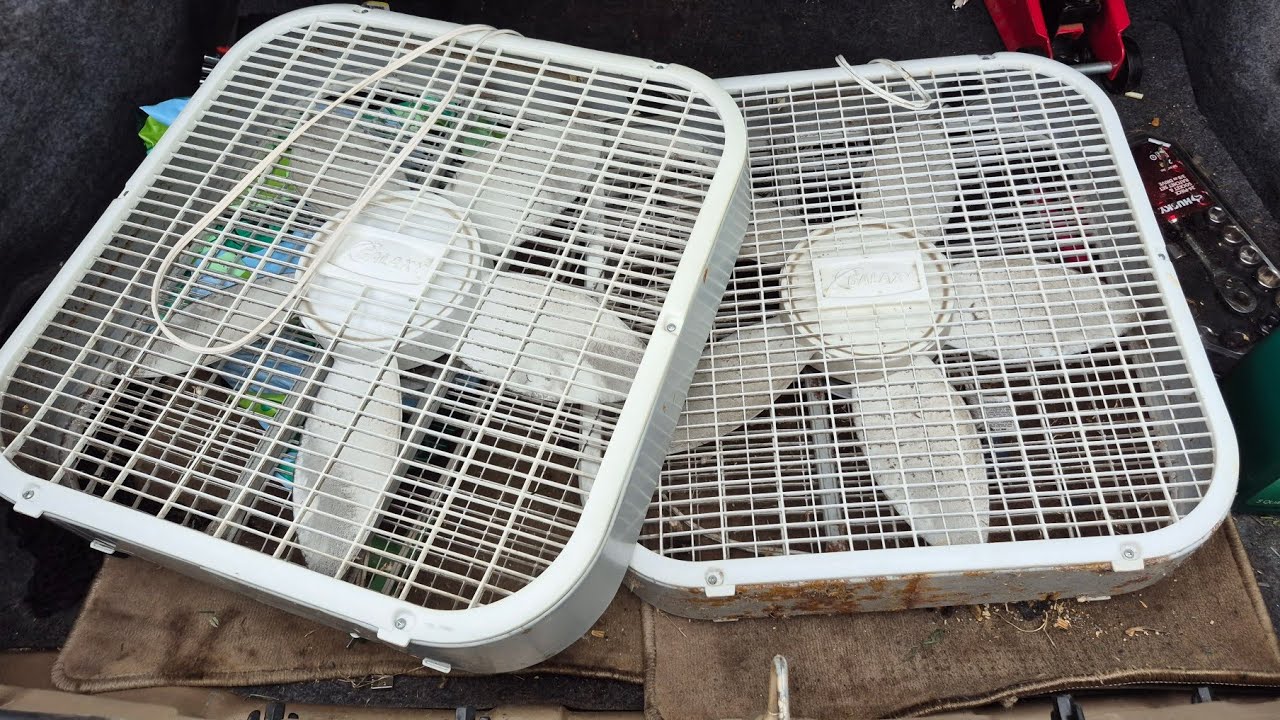 Two for one special! Galaxy 4733 box fans 