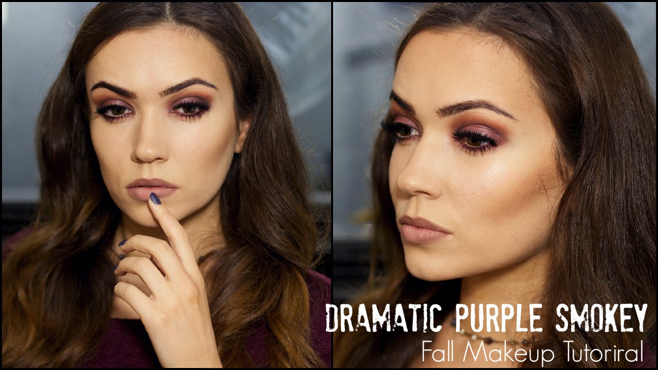 Dramatic Purple Smokey Eye Makeup Tutorial