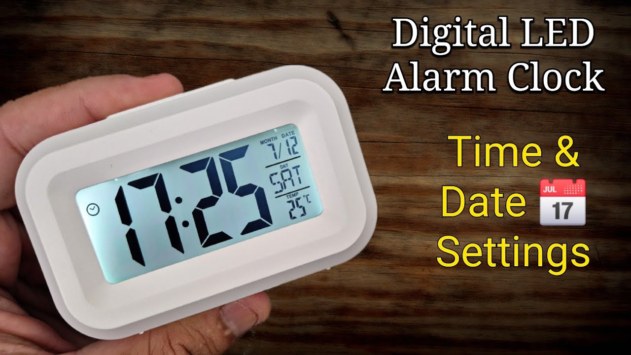 Digital Clock Time & Date Settings | How To Set Digital Clock with Alarm & Temperature