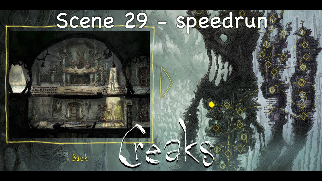 Creaks - scene 29 | playthrough (speedrun) | no game sounds | 4K