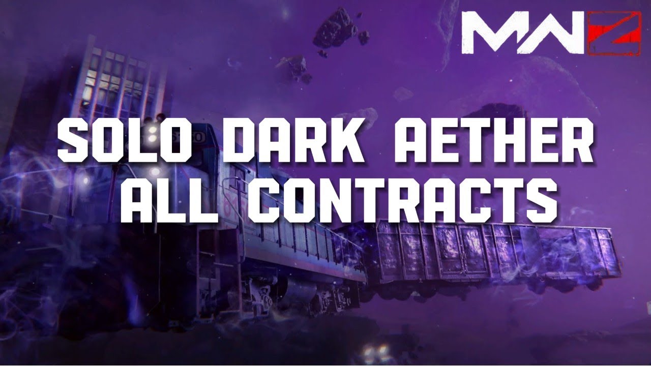 MW3 Zombies - 'SOLO' Dark Aether Rift all Contracts First Attempt (No Scorcher) S5 Reloaded MWZ