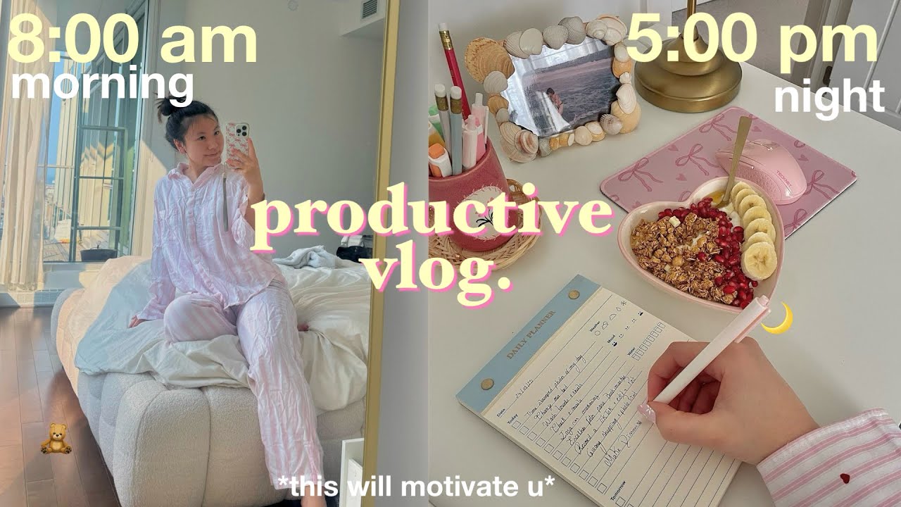 aesthetic vlog 🐰 morning routine, healthy habits, productive day in my life