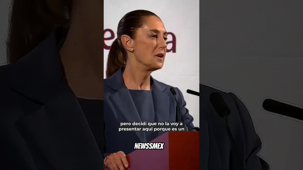 No la voy a presentar aqu&iacute; porque es un tema partidario: Claudia Sheinbaum #noticias #m&eacute;xico