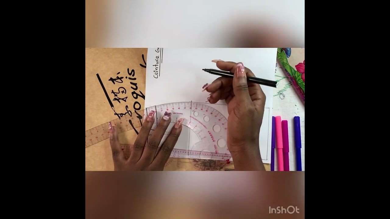 Tracé des ceintures pour jupe.