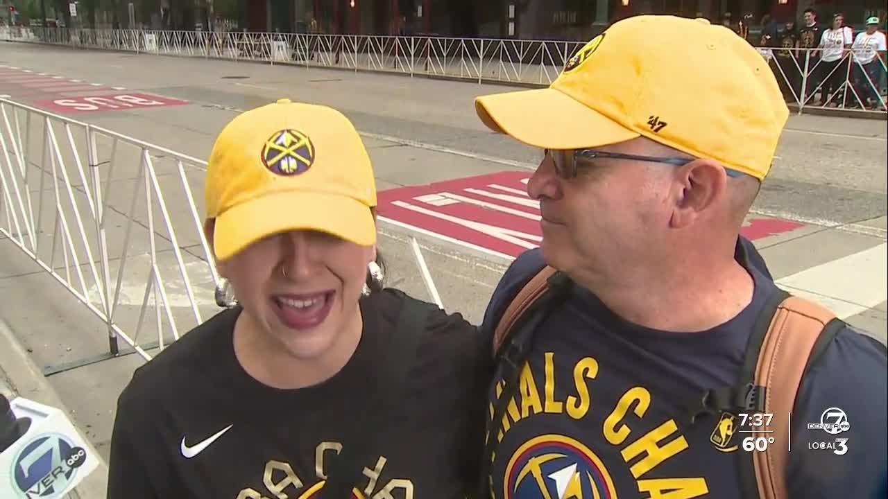 Grand Junction Nuggets fans make the trip to Denver for NBA championship parade