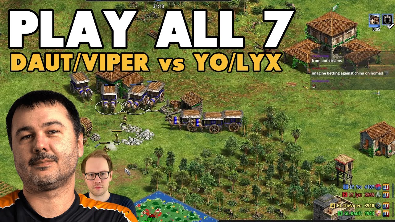 DauT & TheViper vs Lyx & Yo | Play all 7 | 2v2 Showmatch