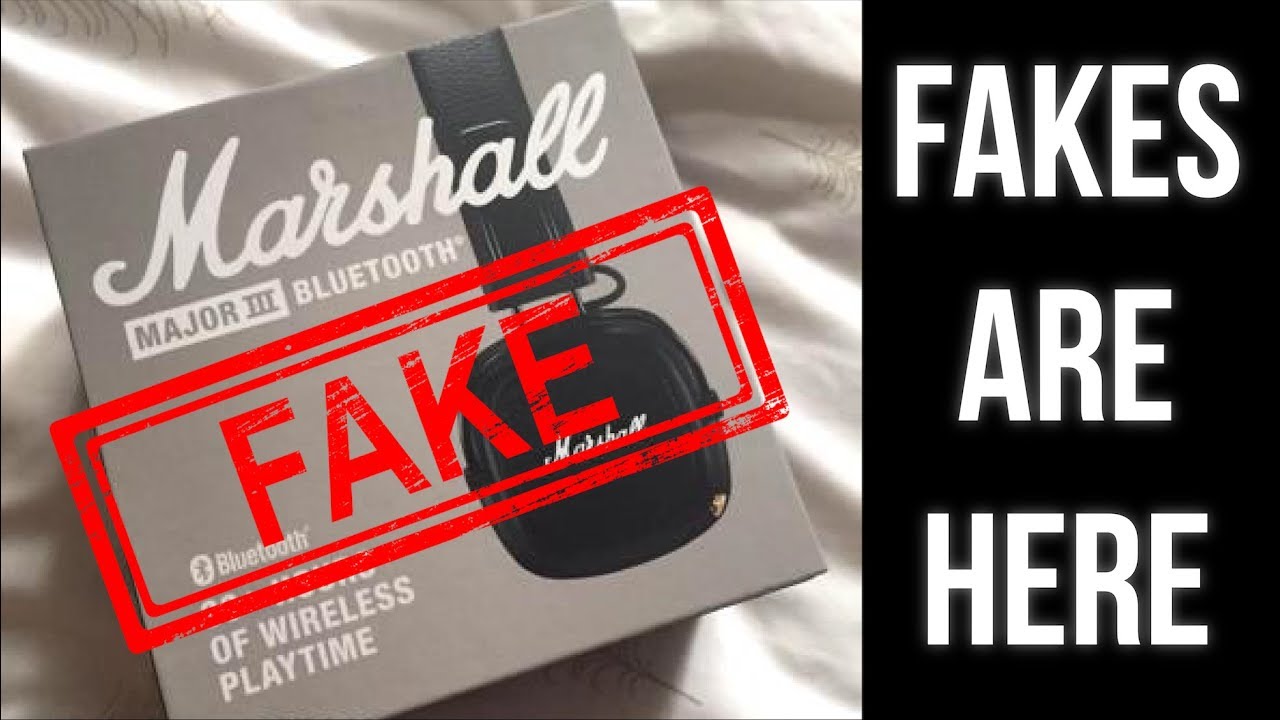 Fake Marshall Major 3 Bluetooth Headphones have appeared