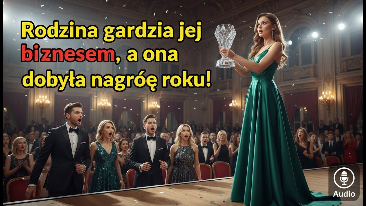 Nagroda na scenie, szok w rodzinie