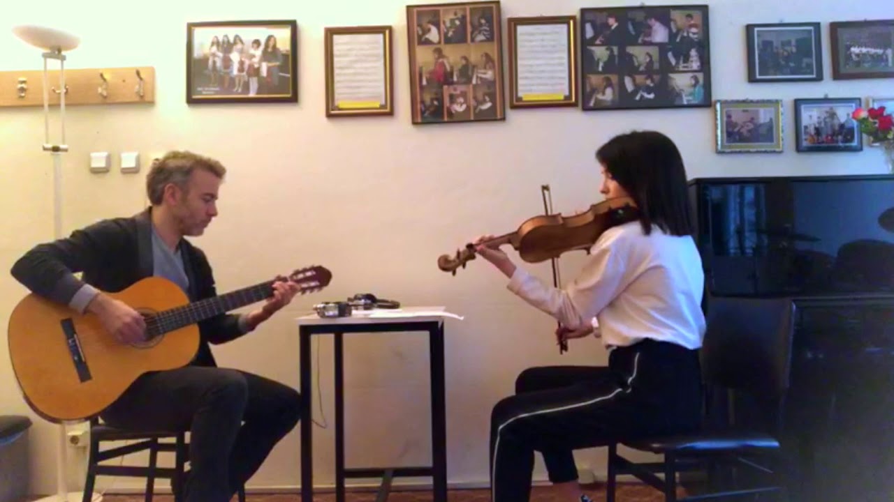 Tek başına klasik gitar keman. Damla Dindoruk Aşkın Özmaden Ünye gitar keman kursu #ünye