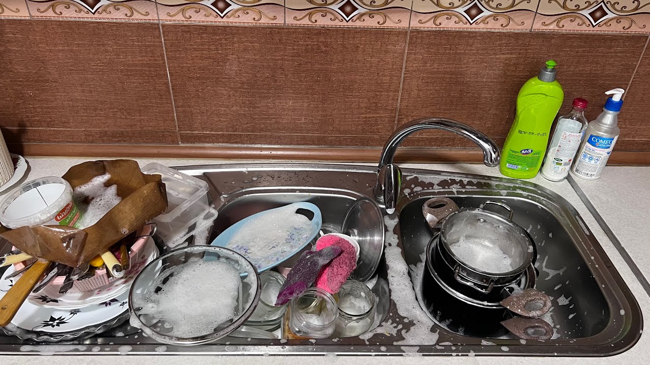 ASMR With Me | Silent Dishwashing for Calm & Relaxing Kitchen Cleaning