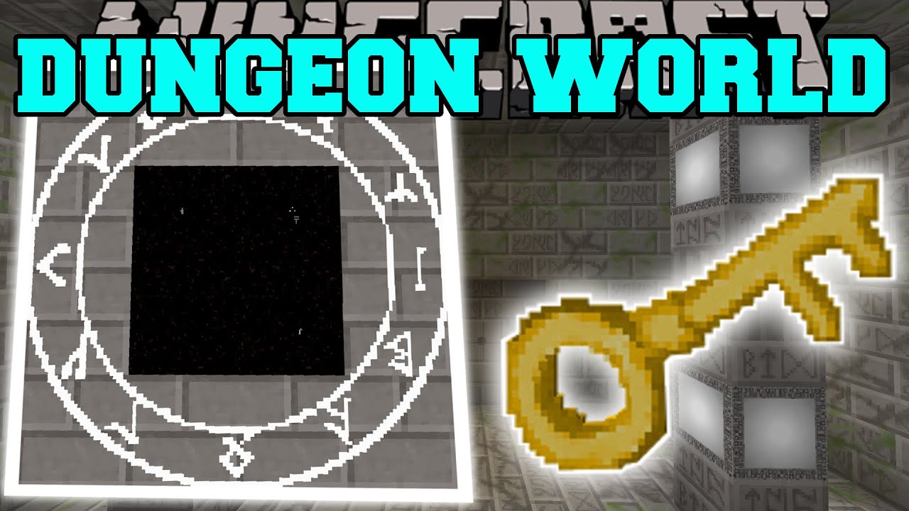 Minecraft: DUNGEON DIMENSION MOD (CAN YOU SURVIVE & GAIN EPIC TREASURES?) Mod Showcase
