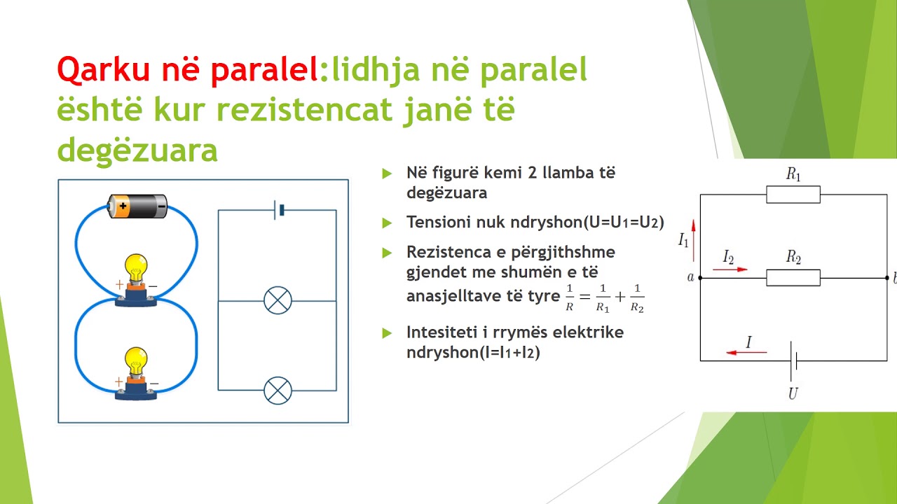 Fizika 9 Qarqe ne seri dhe ne paralel