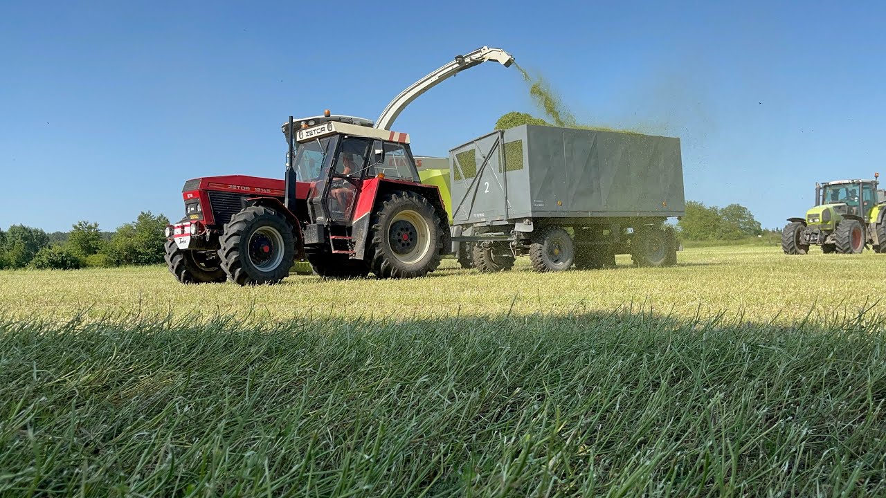 Sbírání vojtěšky řezačkou Claas Jaguar 930,#zetor 12145,#claas ares 836, #kubota 135gx #agriculture 
