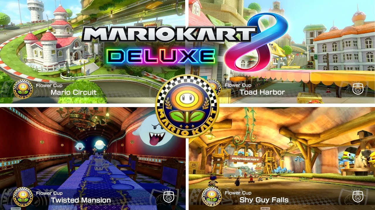 Mario Kart 8 Deluxe - Flower Cup - Luigi and Daisy (2 Players)