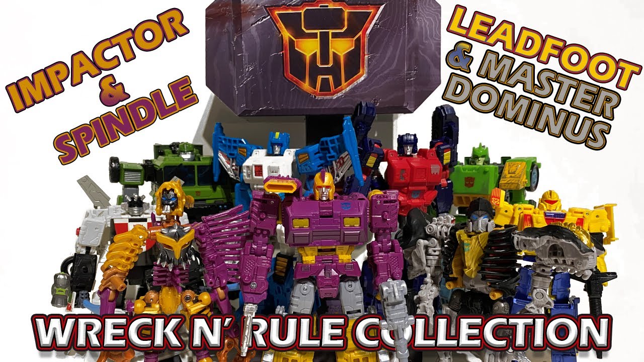 Transformers Legacy Leadfoot, Master Dominus, Impactor and Spindle Wreck 'N Rule Collection!