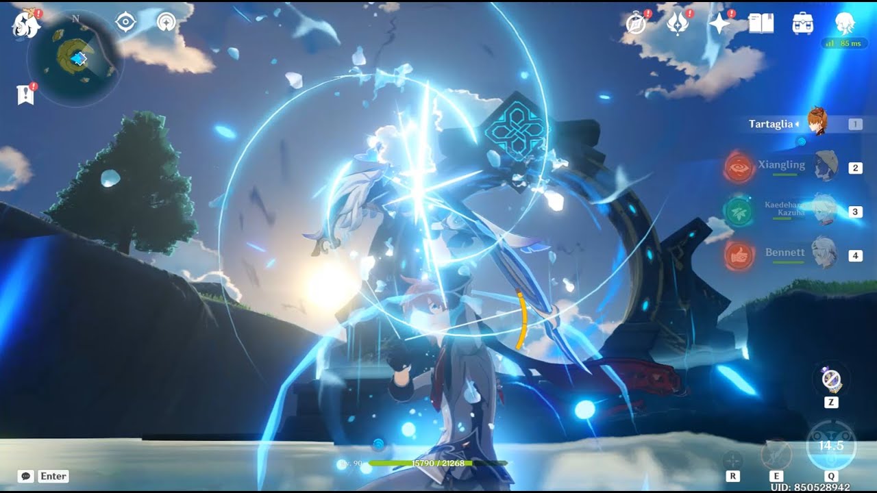 【5.8 Abyss】Childe International Top Half 115s Continuous | Genshin Impact
