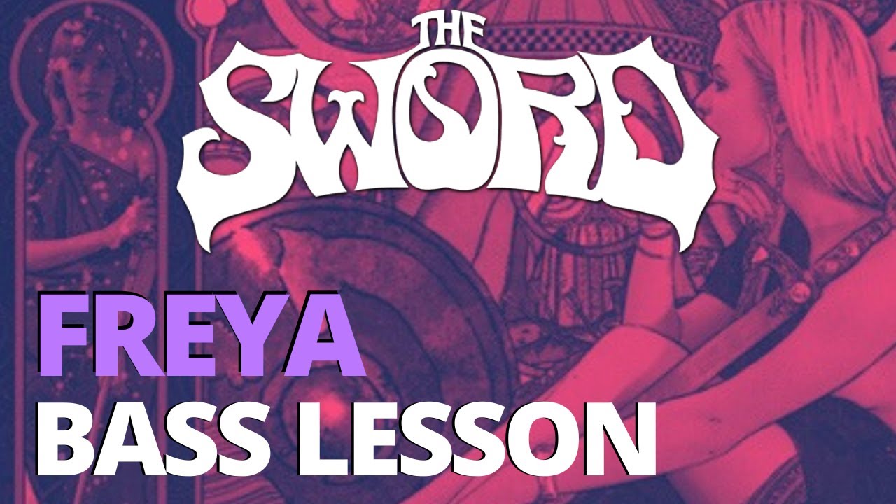 The Sword Freya Bass Lesson + TAB // Full Bass Cover Tutorial