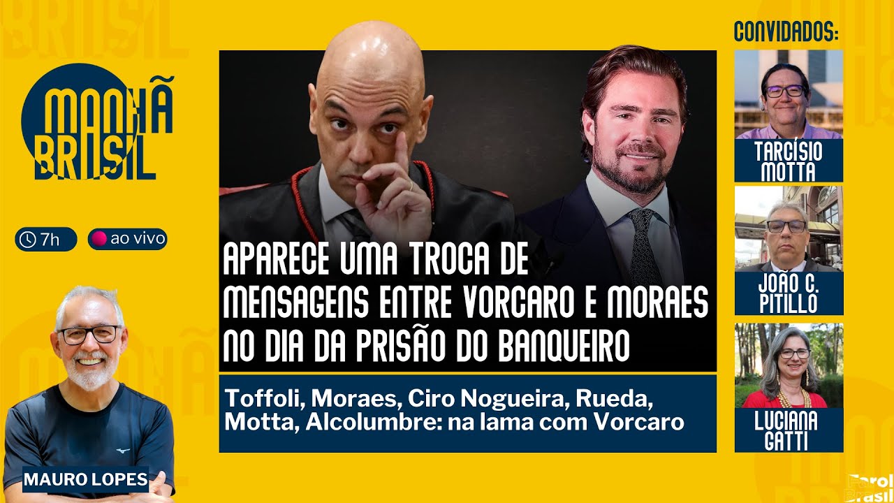 Vorcaro e Moraes trocaram mensagens na manhã da prisão do banqueiro em novembro |6.3