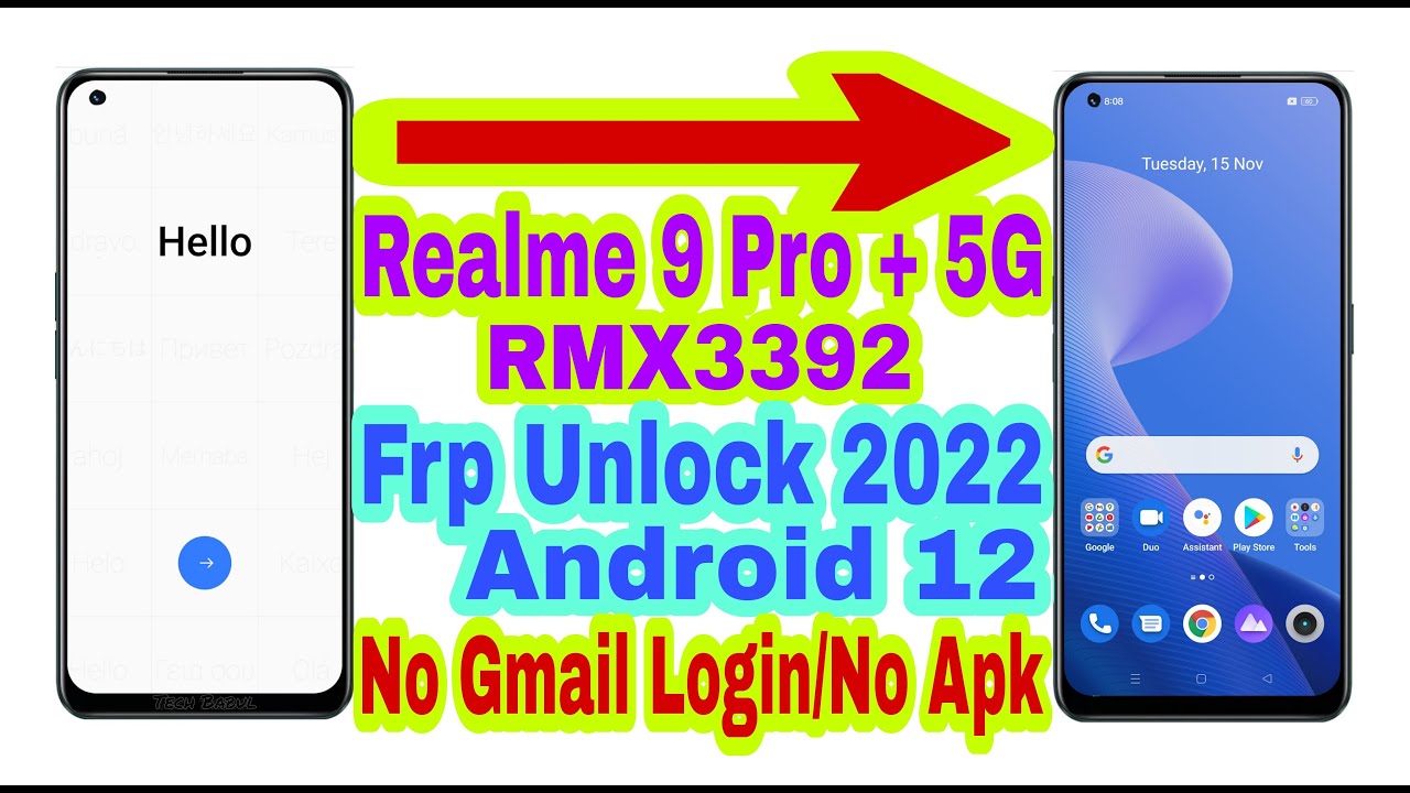 Realme 9 Pro + 5G (RMX3392) Android 12 Frp Bypass Without Pc |New Trick 2022| Reset Frp 100% Working