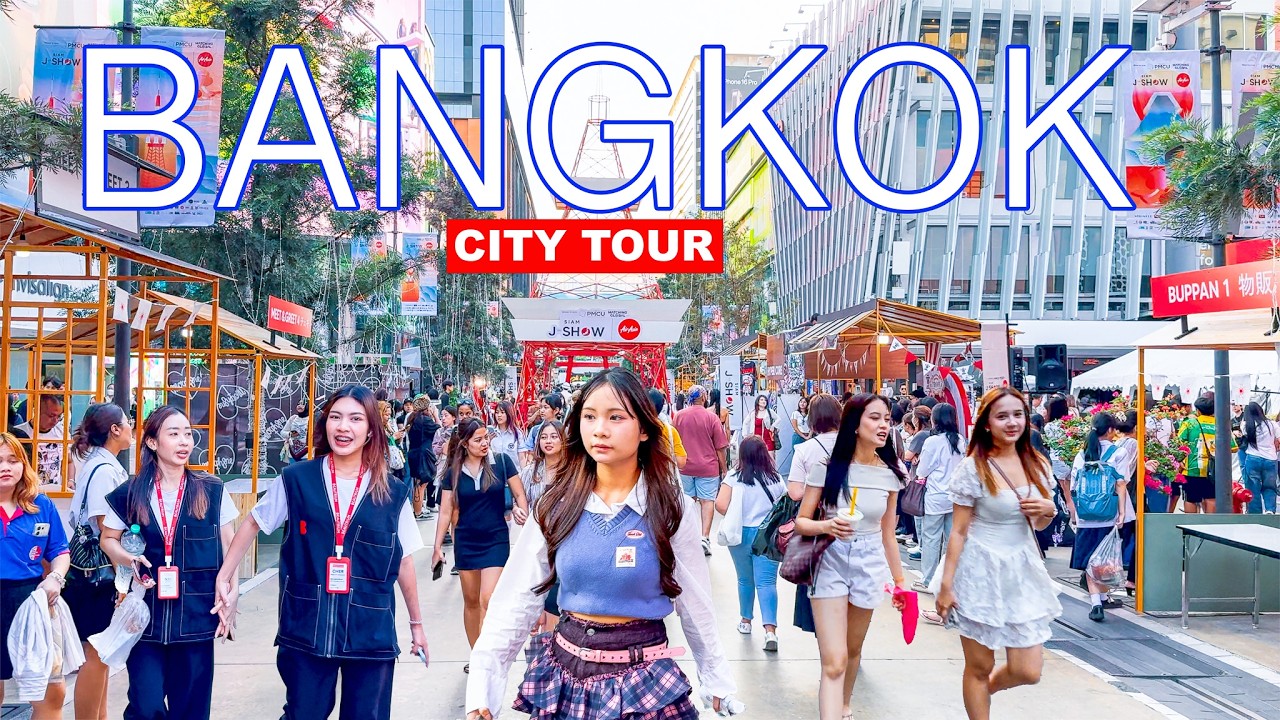 🇹🇭 Bangkok City Tour | Vibrant Street Life | Morden Urban Landscape | Insane Bangkok City Changes😍