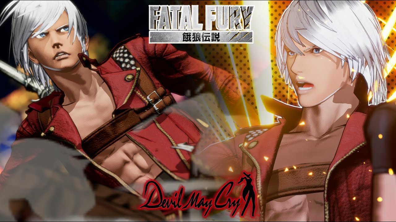 Dante, Son of Sparda over Ronaldo - Fatal Fury Mod costume
