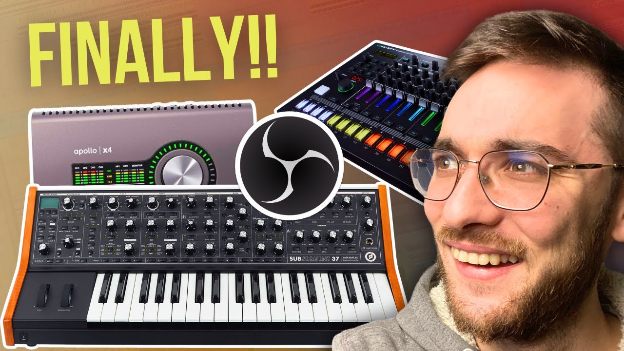 FINALLY Connected Everything to OBS!! (Moog Sub 37, TR-8S, Vocals, Apollo x4)