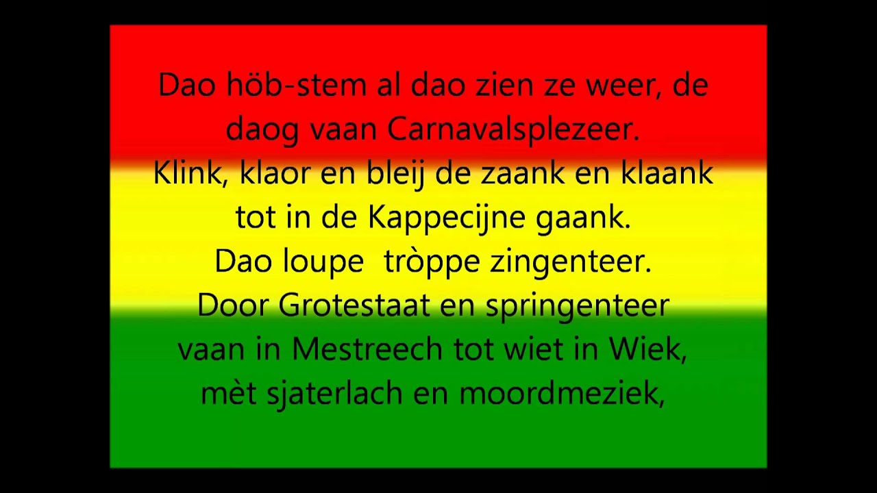 vastelaovendsleedje 1951- bars de bom(mit teks)